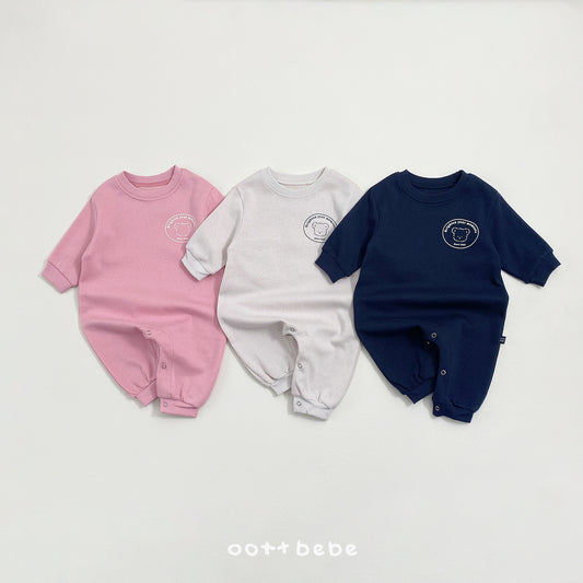 韓國童裝 26SS | OT29 親子裝 | Minimal Bear Baby Romper (55-75cm)