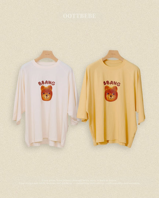 韓國童裝 26秋| OT11 Bread Raglan Tee Adult 上衣
