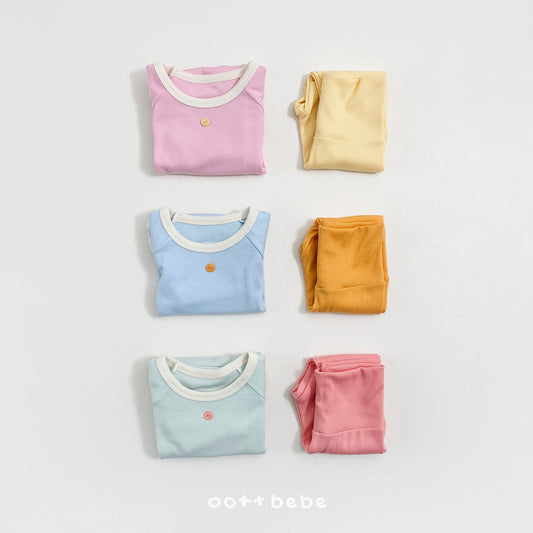 韓國童裝 26SS | OT07 Picnic Modal Ribbed Baby Suit & Leggings Set (55-75cm)