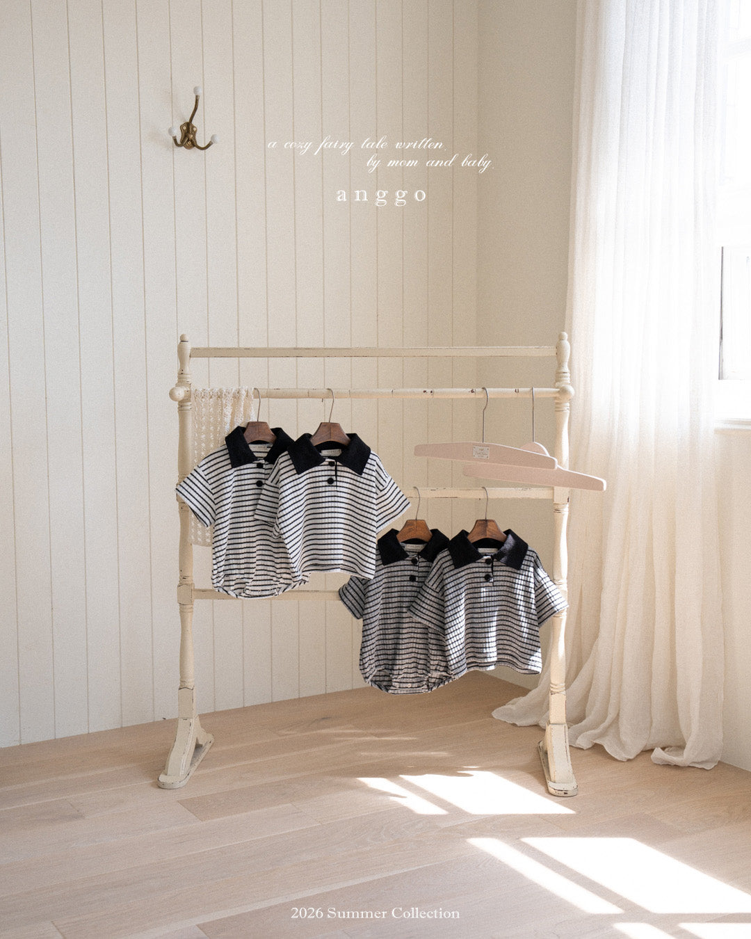 韓國童裝 26夏| AG33 (bebe) Kit-Kat Romper (3-12m)