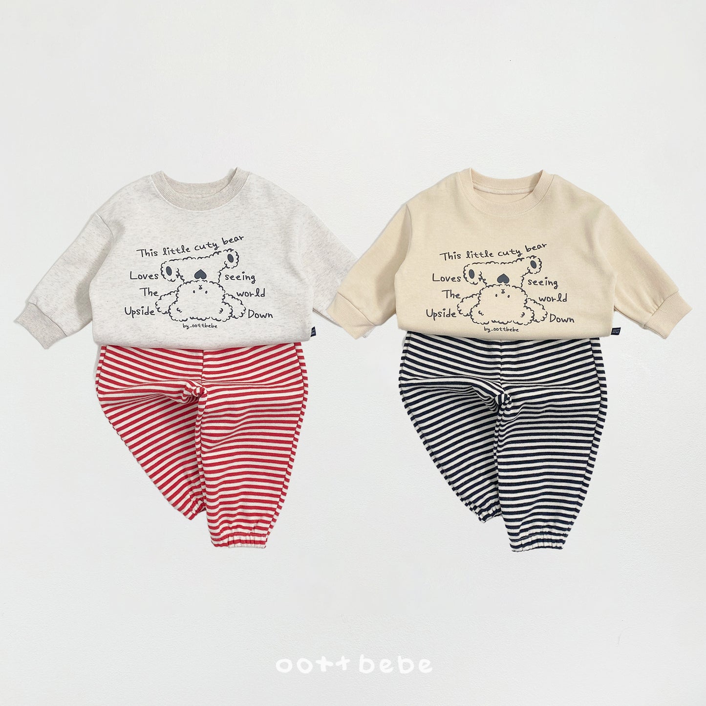 韓國童裝 26SS | OT23 Bear Kids Top and Bottom Set (75-120cm)
