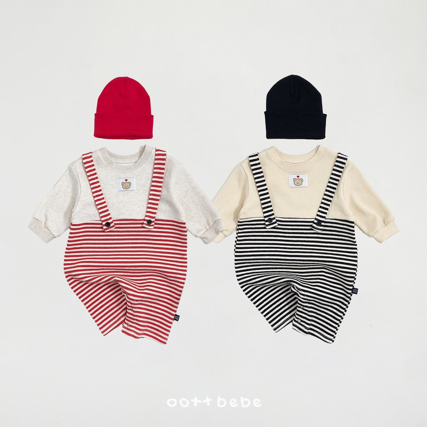 韓國童裝 26SS | OT24 Bear Baby Overall Romper (55-75cm)