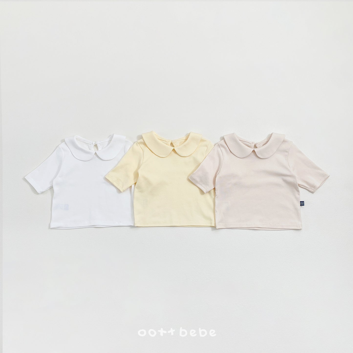 韓國童裝 26SS | OT02 6/4 sleeve Collar Tee (75-120cm)