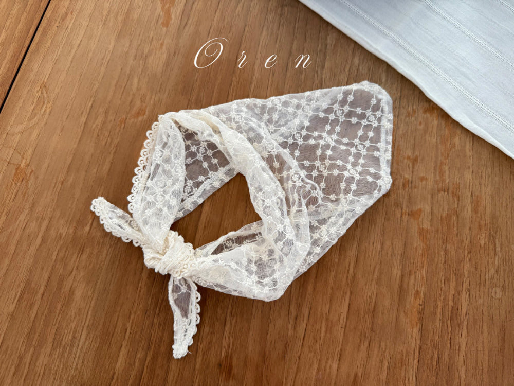 韓國童裝 26春 |  OR84 Arabella Lace Trim Hood