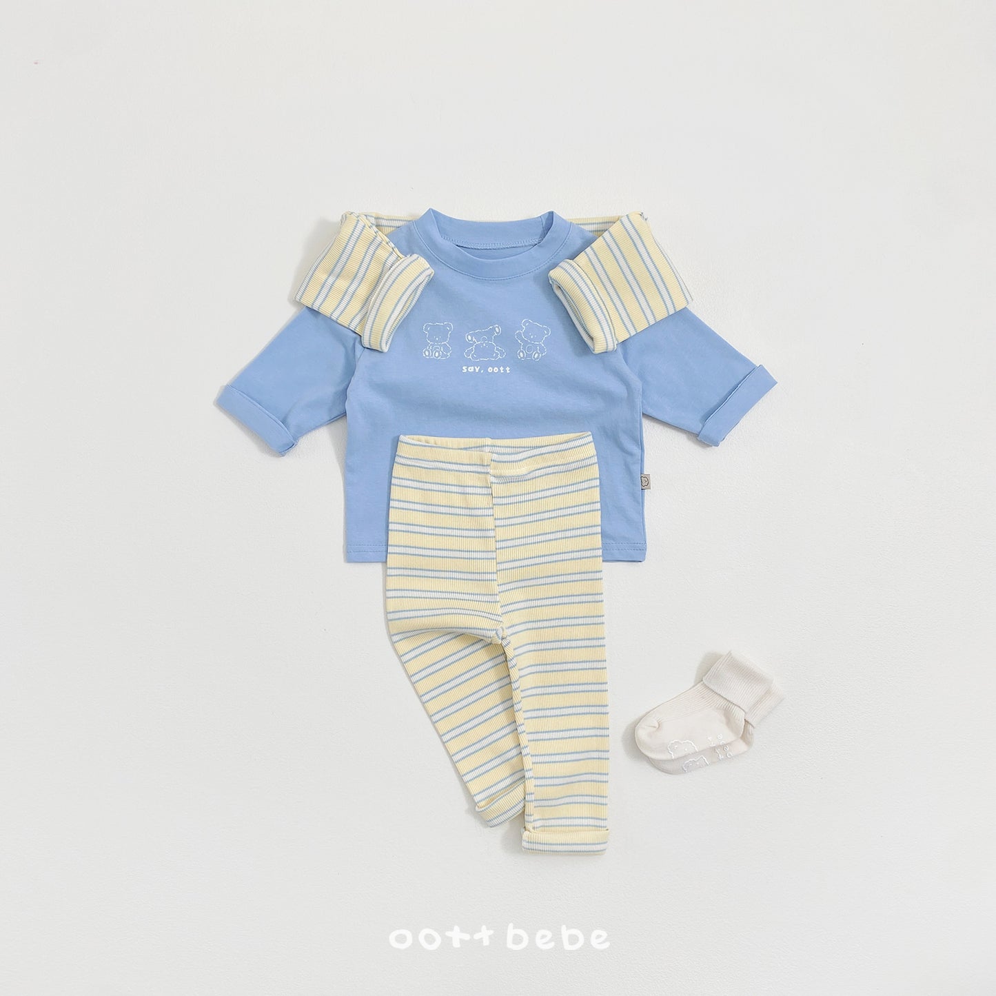 韓國童裝 26SS | OT15 Kids Stripe Leggings (75-120cm)