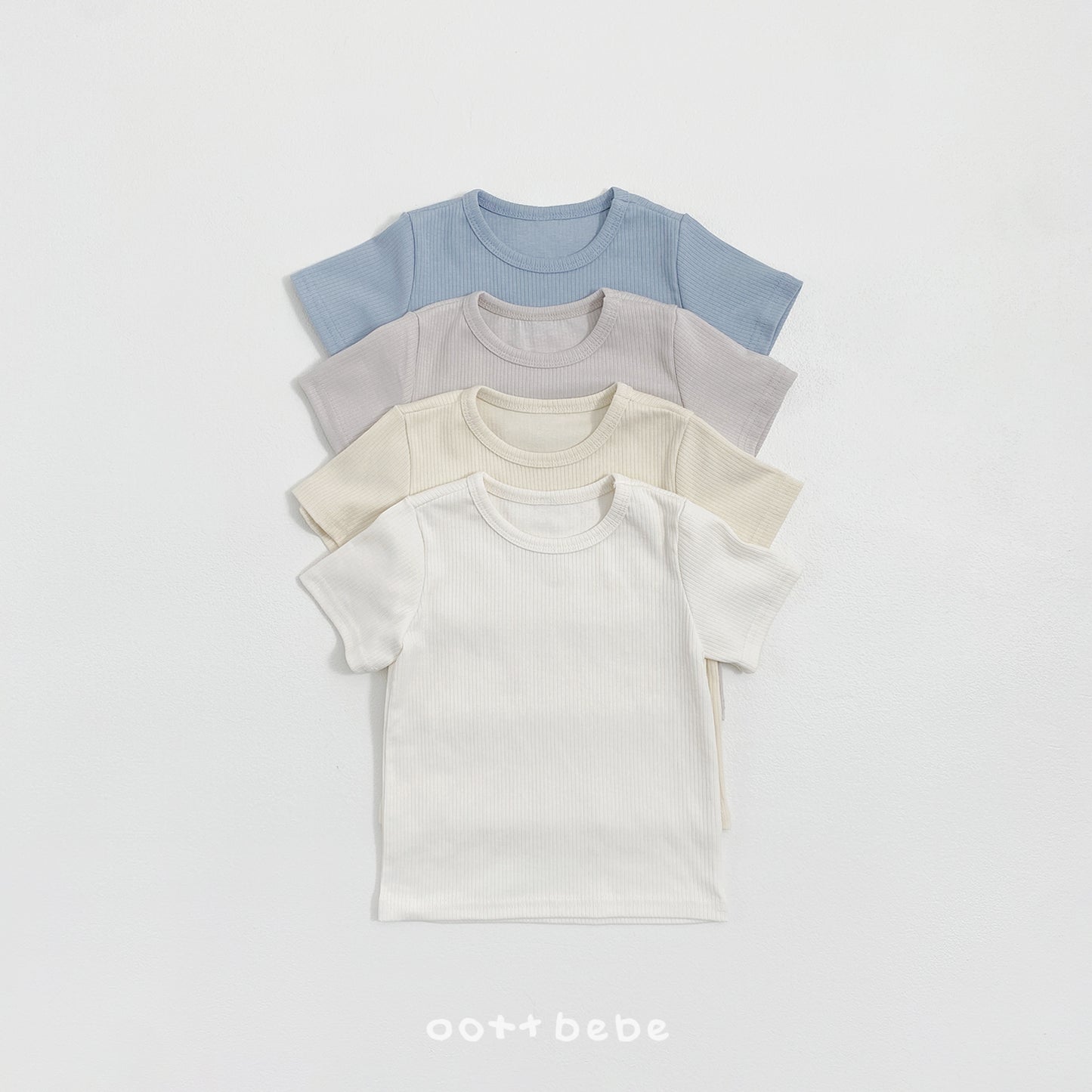 韓國童裝 26SS | OT05 Light Cardigan with T-shirt Set (75-120cm)