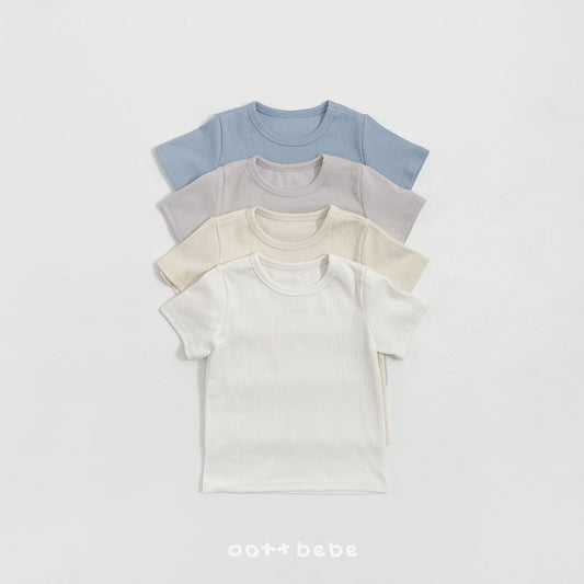 韓國童裝 26SS | OT05 Light Cardigan with T-shirt Set (75-120cm)