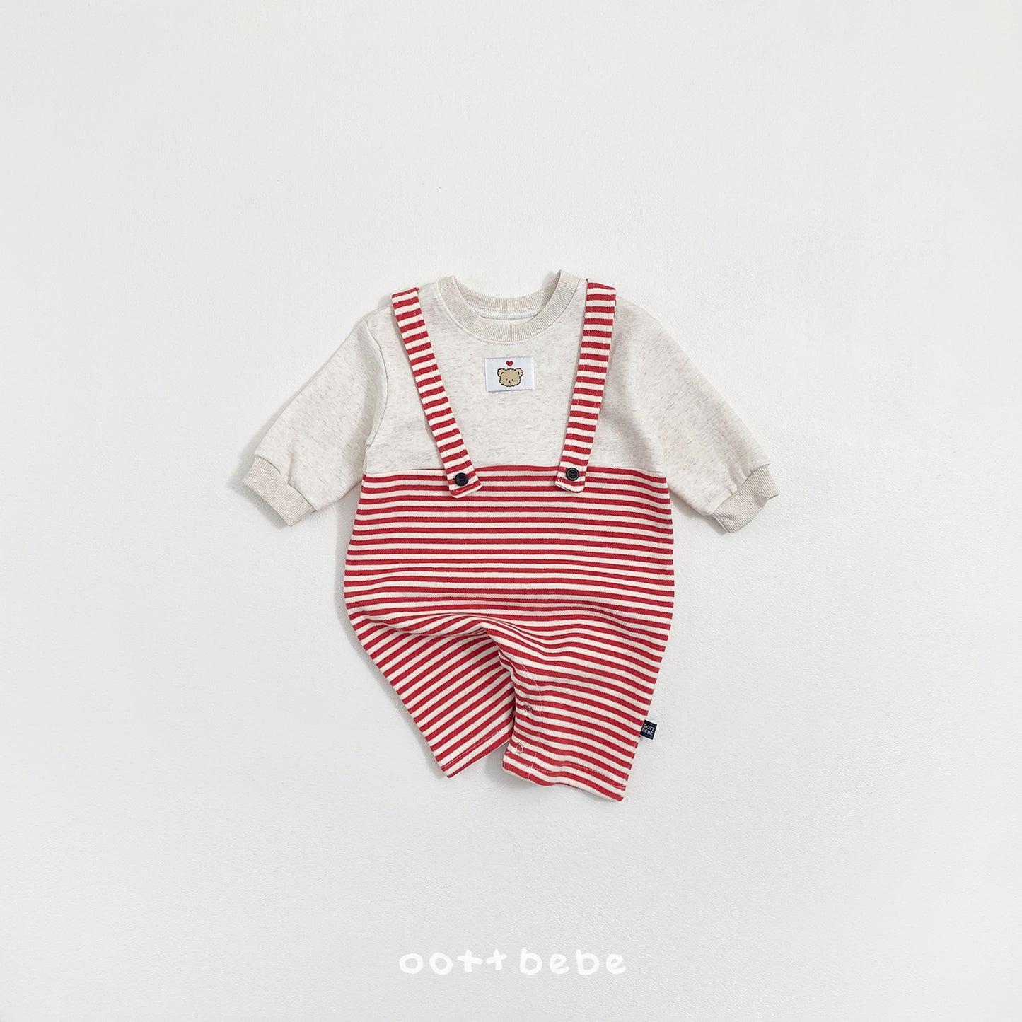 韓國童裝 26SS | OT24 Bear Baby Overall Romper (55-75cm)