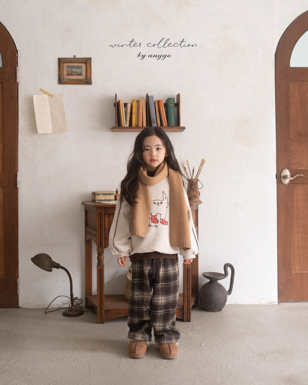 \限時預購/ 韓國童裝  AG25215 Chex Pants