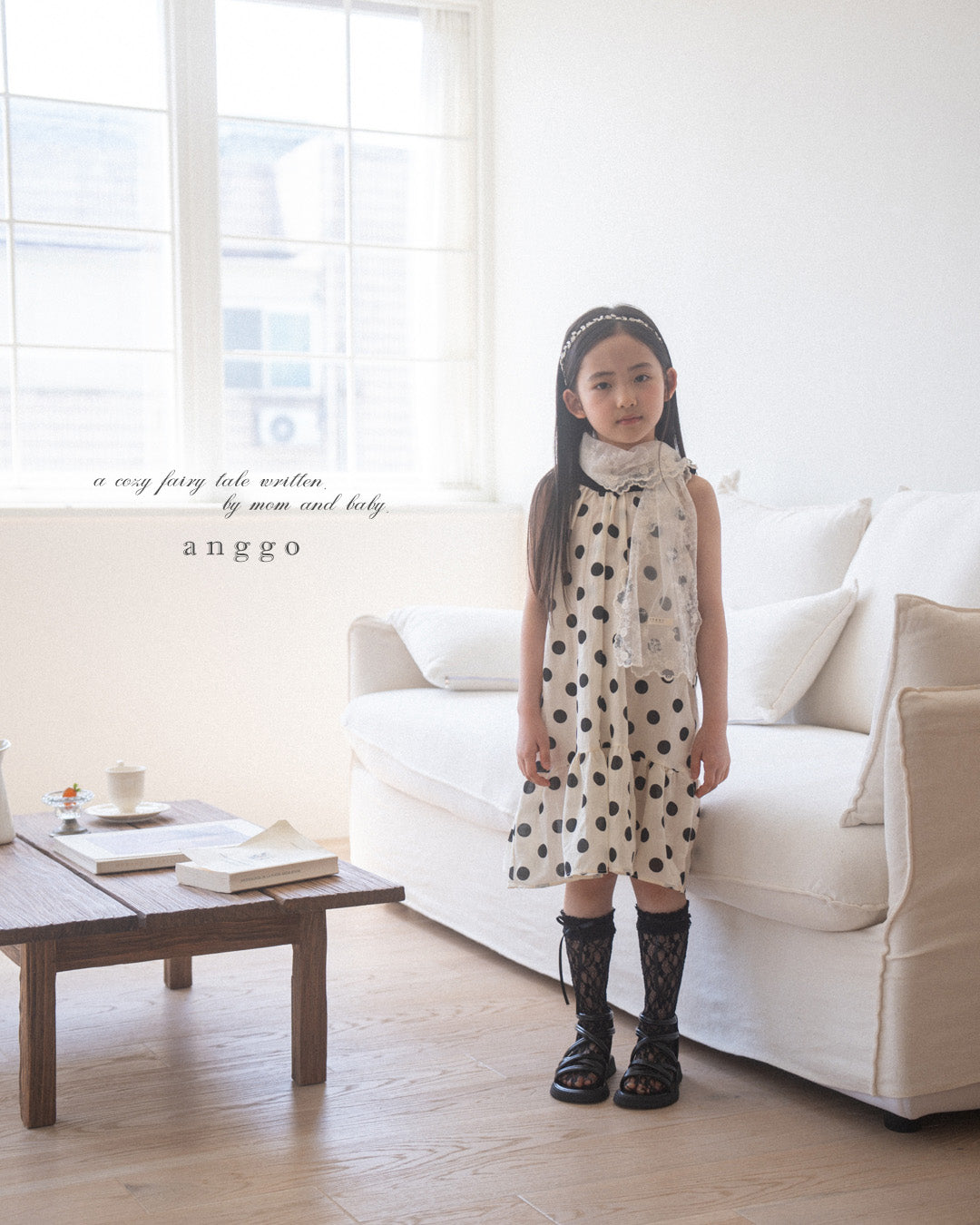 韓國童裝 26夏| AG48 (acc) Swan Scarf