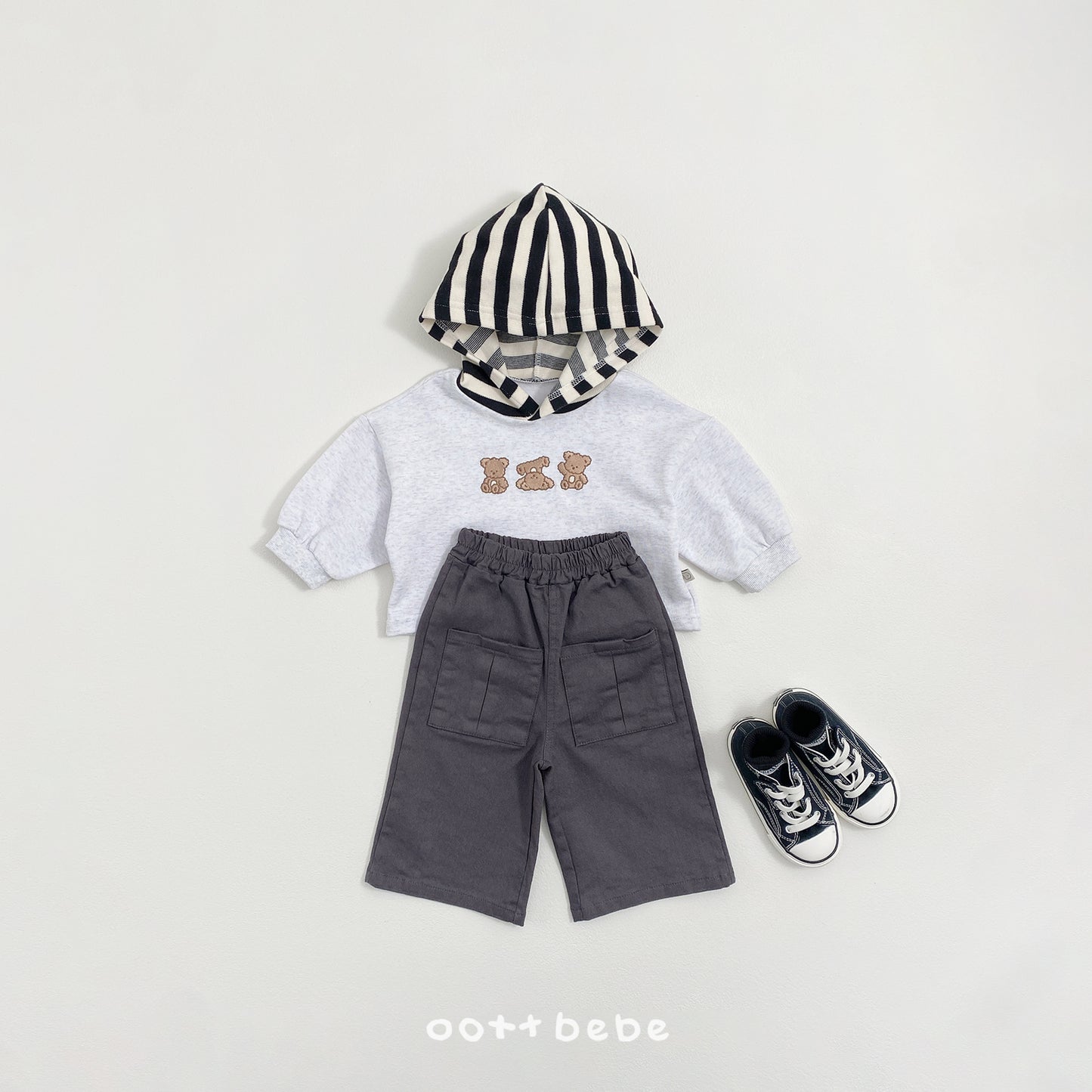 韓國童裝 26SS | OT30 Bear Kids Hoodie (75-120cm)