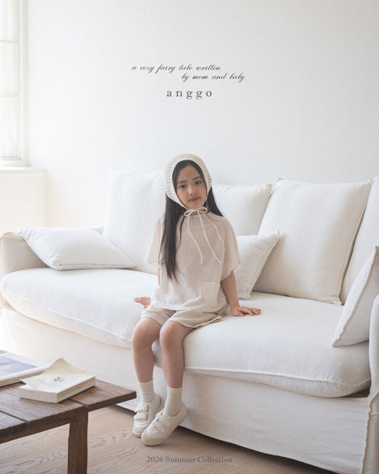韓國童裝 26夏| AG03 Waffle T-shirt (80-120cm)