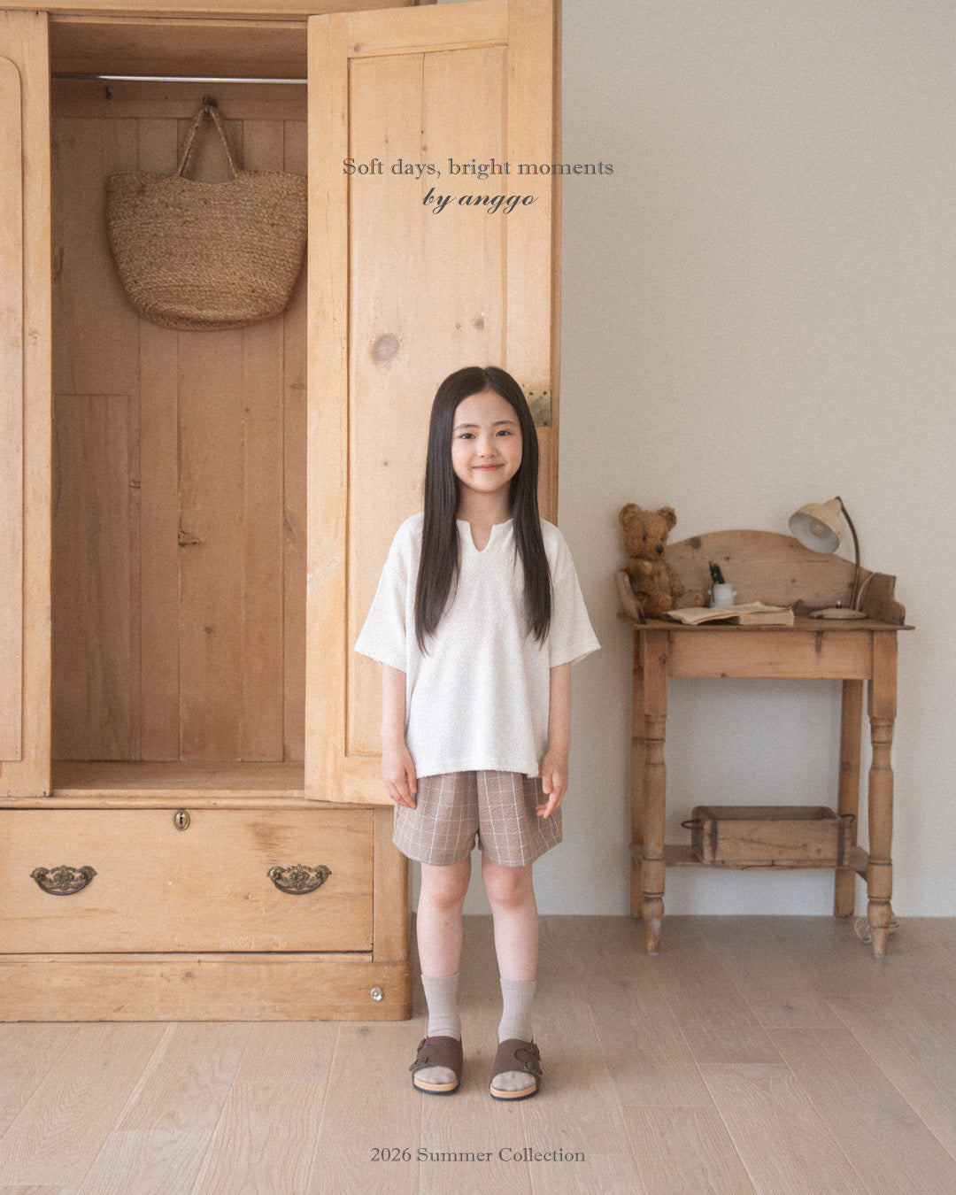 韓國童裝 26夏| AG07 Scone T-shirt (80-120cm)