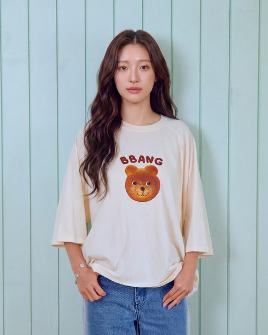 韓國童裝 26秋| OT11 Bread Raglan Tee Adult 上衣