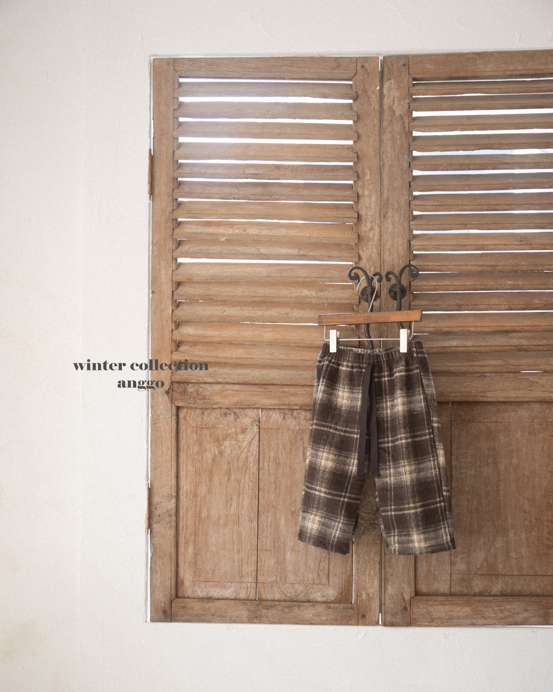 \限時預購/ 韓國童裝  AG25215 Chex Pants