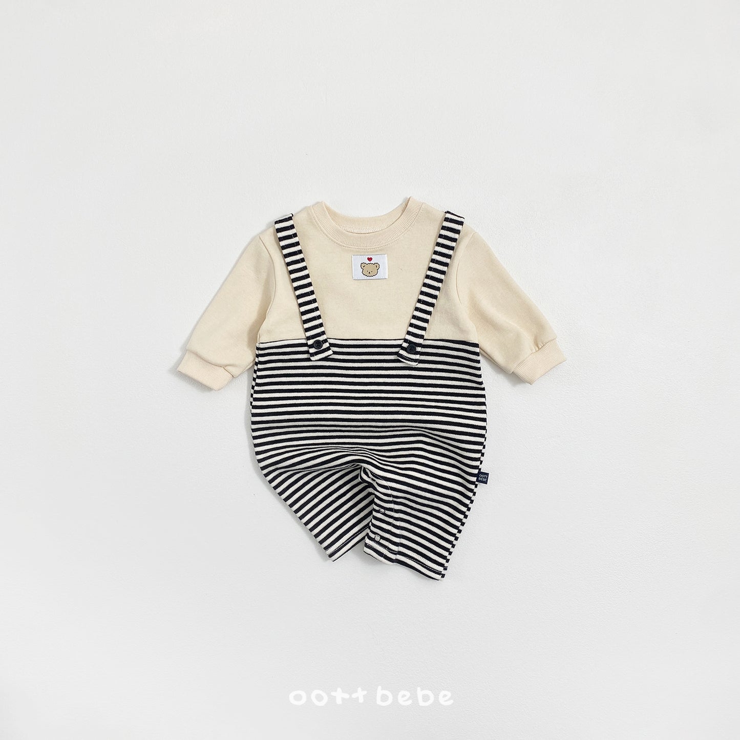 韓國童裝 26SS | OT24 Bear Baby Overall Romper (55-75cm)