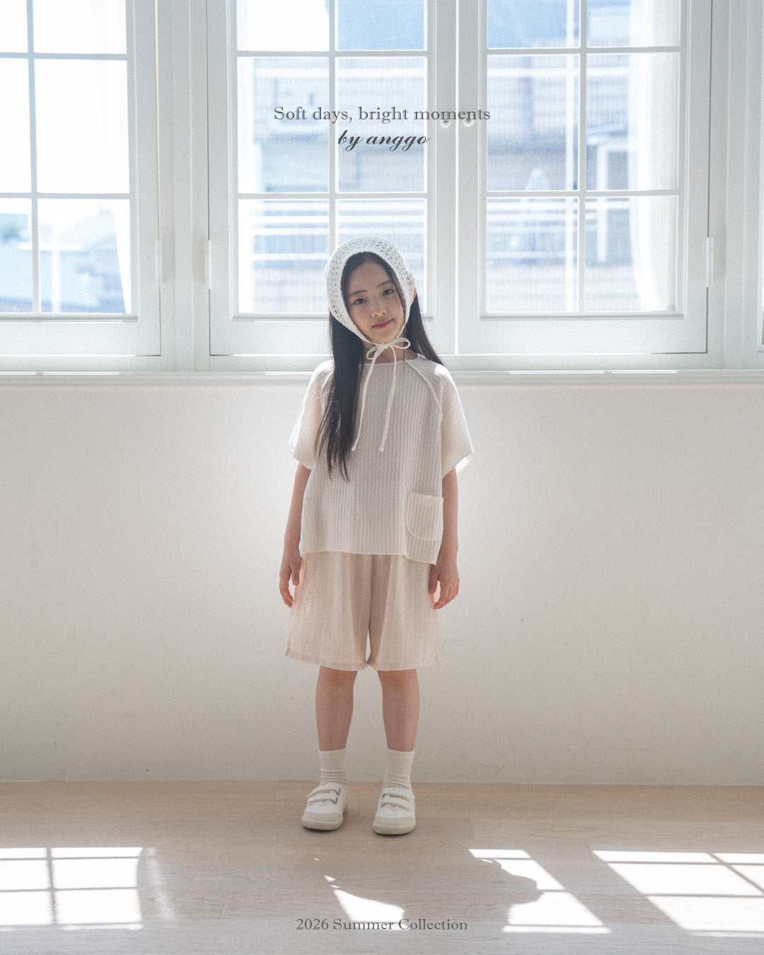 韓國童裝 26夏| AG03 Waffle T-shirt (80-120cm)