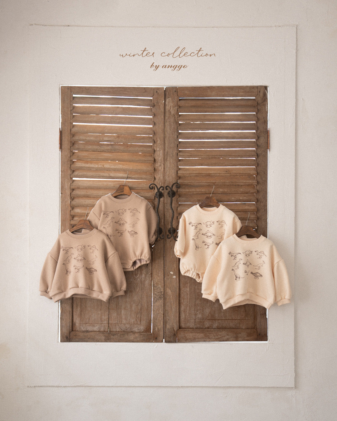 \限時預購/ 韓國童裝  AG25212 Winter Dino Romper