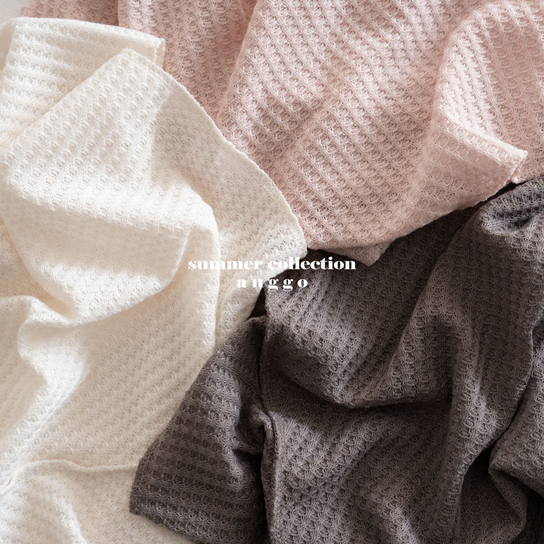 韓國童裝 26夏| AG03 Waffle T-shirt (80-120cm)