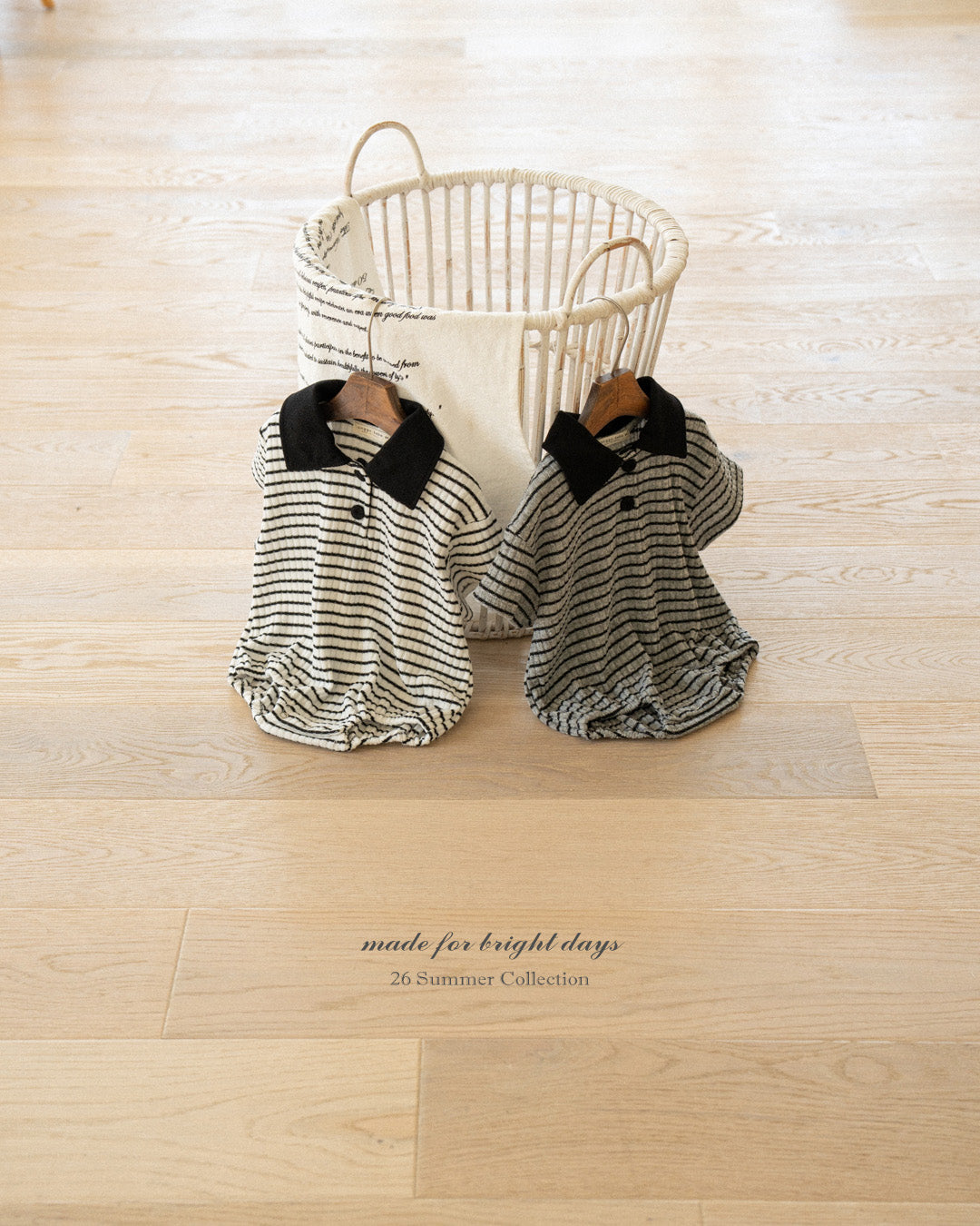 韓國童裝 26夏| AG33 (bebe) Kit-Kat Romper (3-12m)