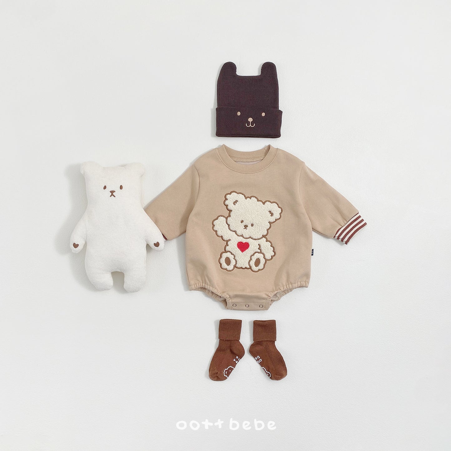 韓國童裝 26SS | OT26 oott Bear Baby Suit (55-75cm)