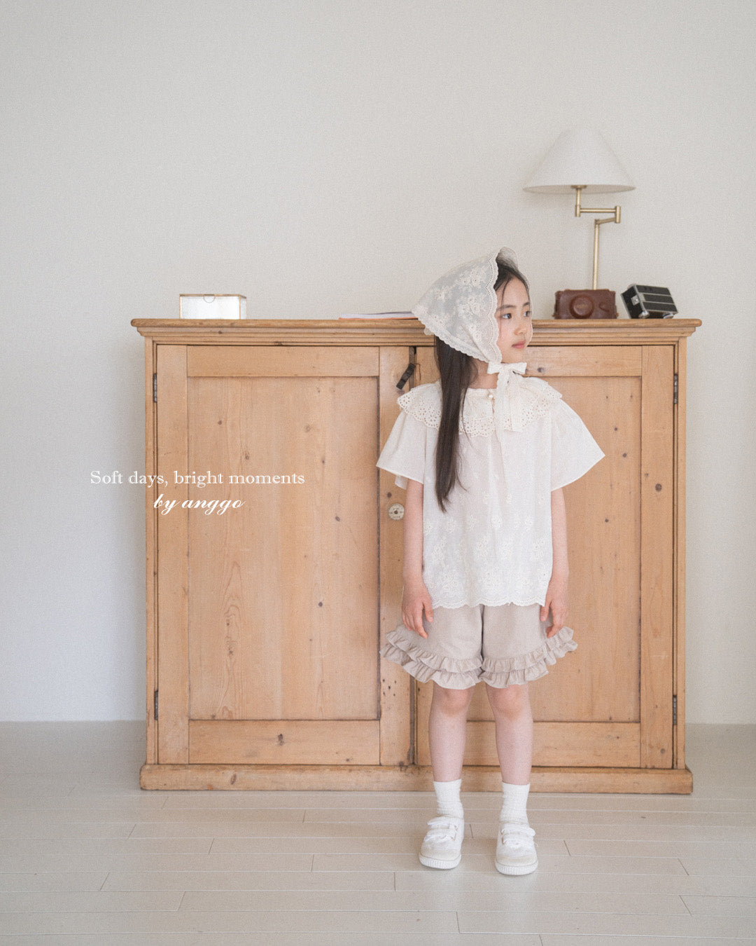 韓國童裝 26夏| AG21 Milk tea Pants (80-120cm)