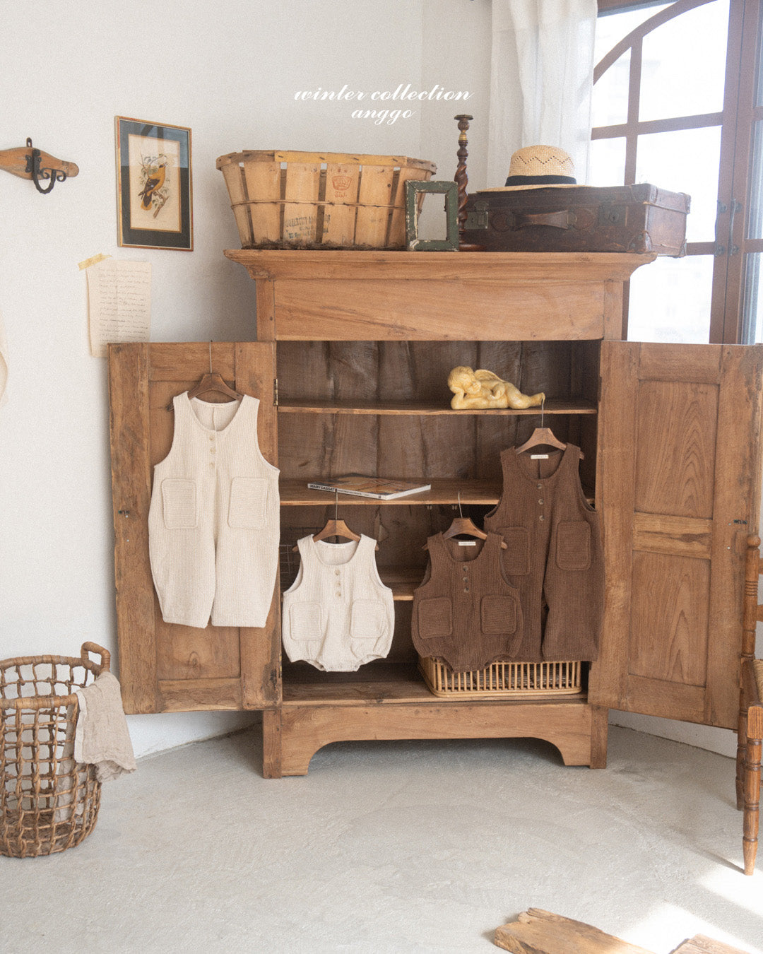 \限時預購/ 韓國童裝  AG25213 Pocky Overall Romper