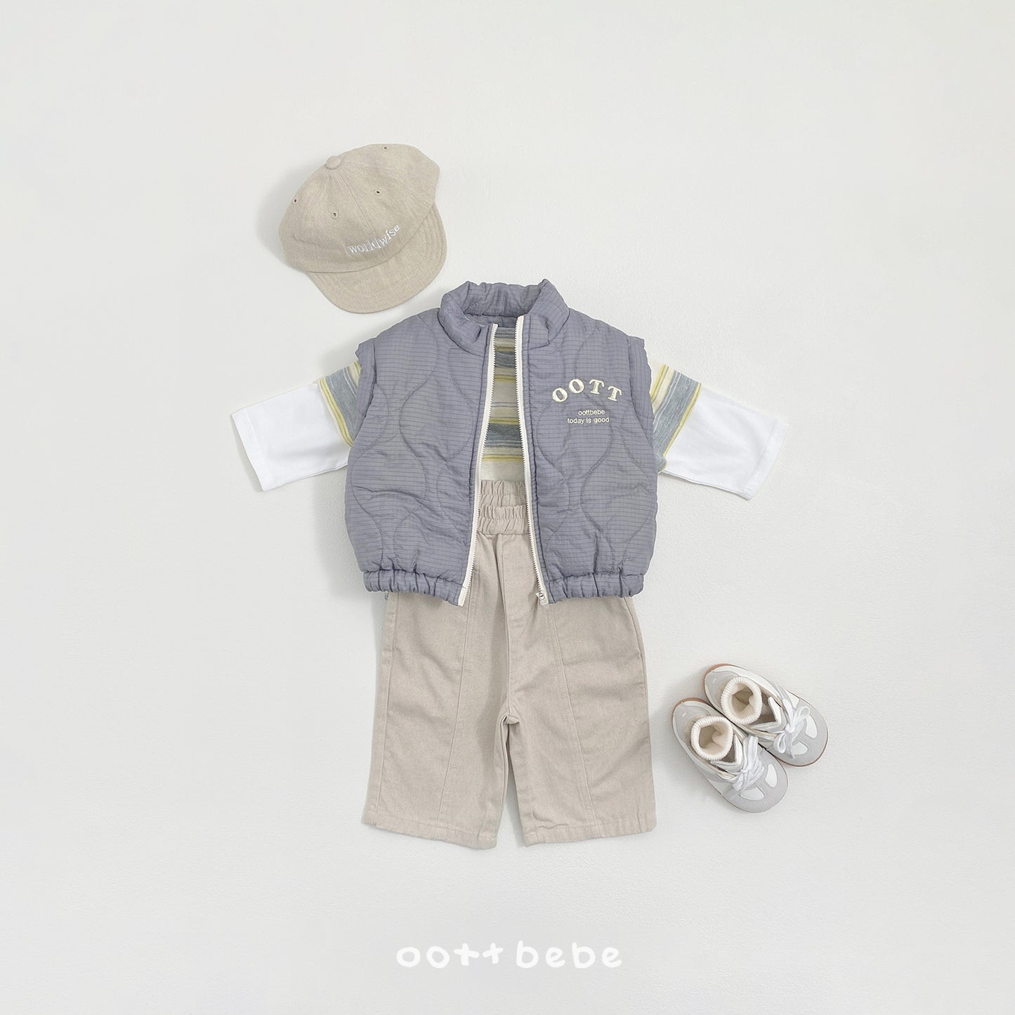 韓國童裝 26SS | OT51 Light Quilted Vest (75-120cm)
