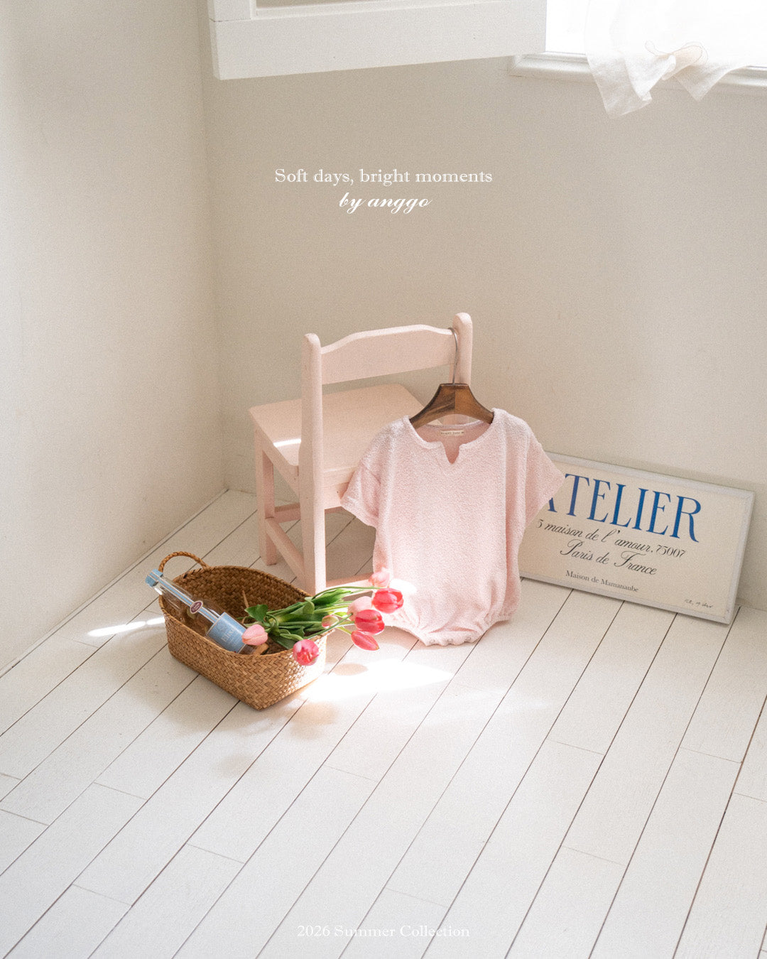 韓國童裝 26夏| AG31 (bebe) Scone Romper (3-12m)