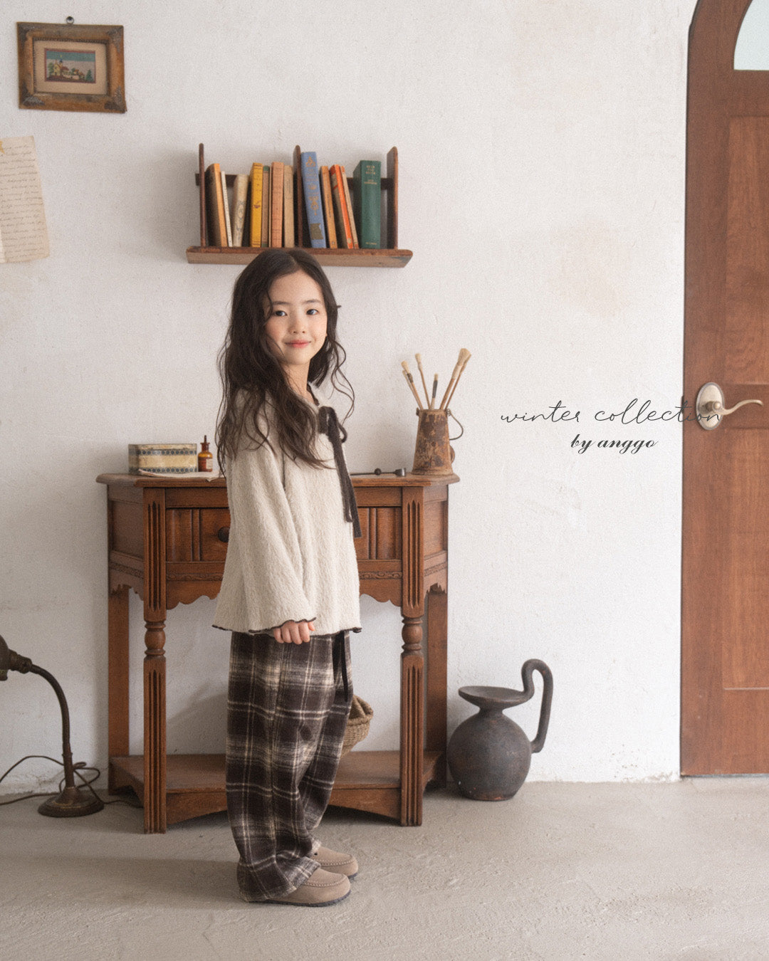 \限時預購/ 韓國童裝  AG25215 Chex Pants