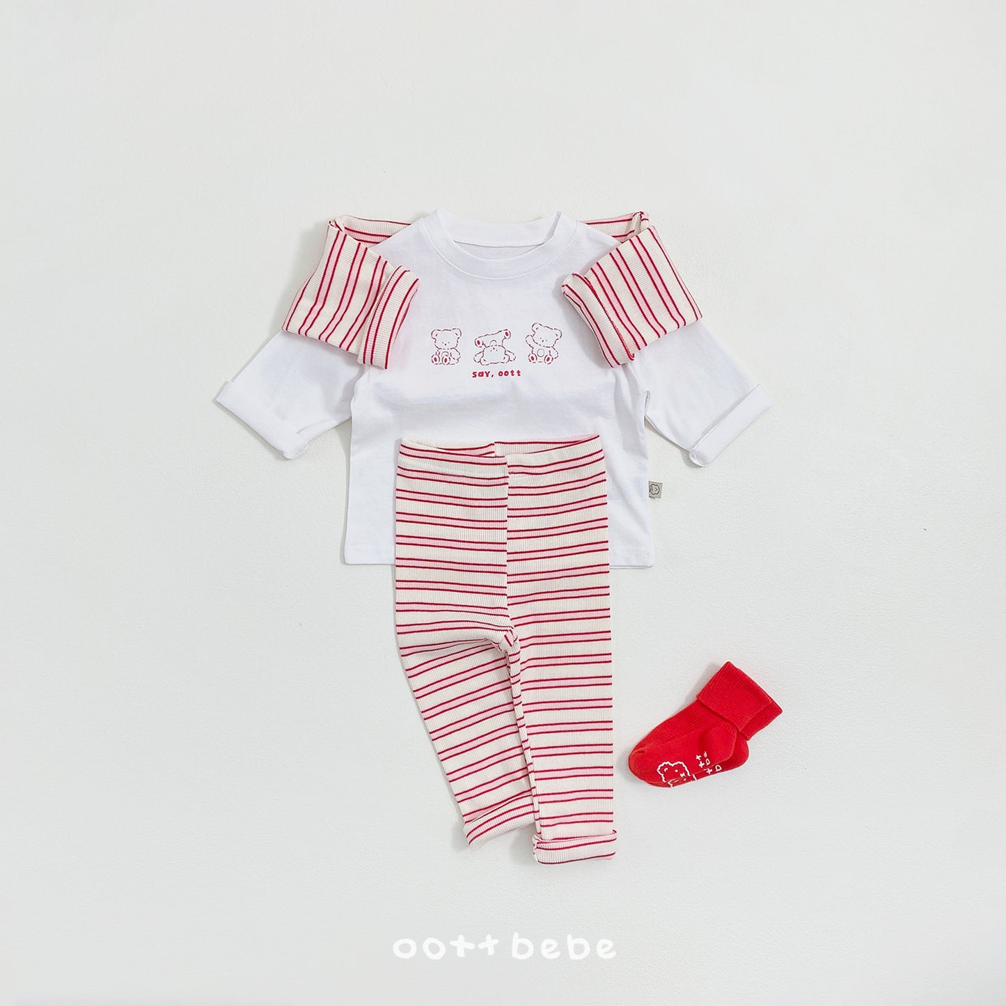韓國童裝 26SS | OT15 Kids Stripe Leggings (75-120cm)