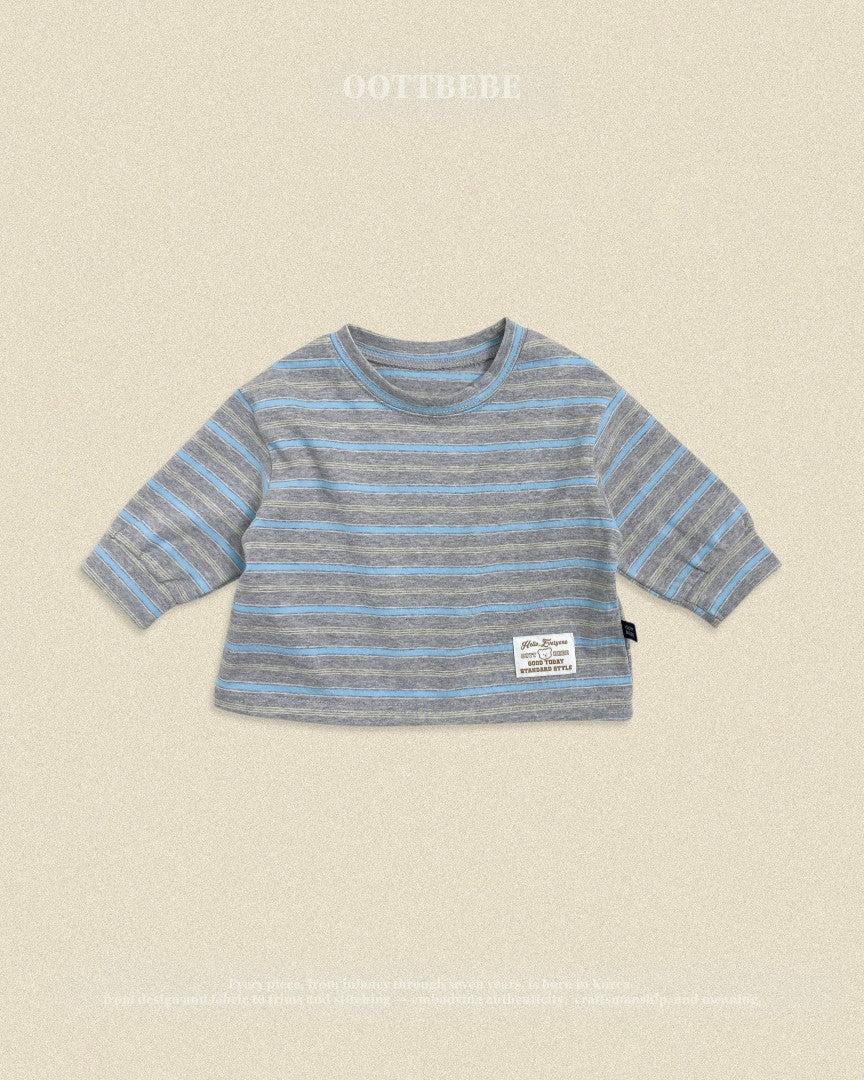 韓國童裝 26秋| OT06 Tomboy Ribbed Tee Kids 上衣