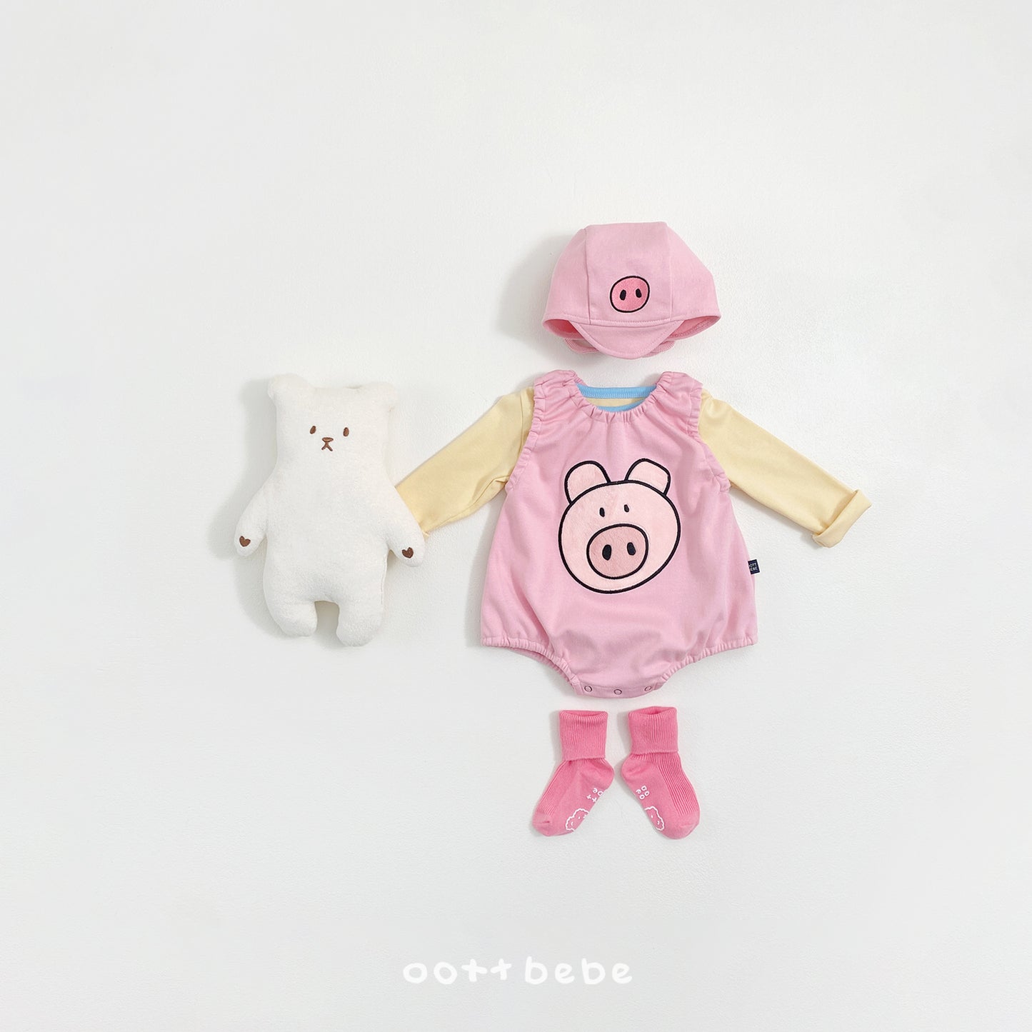 韓國童裝 26SS | OT40 Lucky Friends Baby Suit (55-75cm)