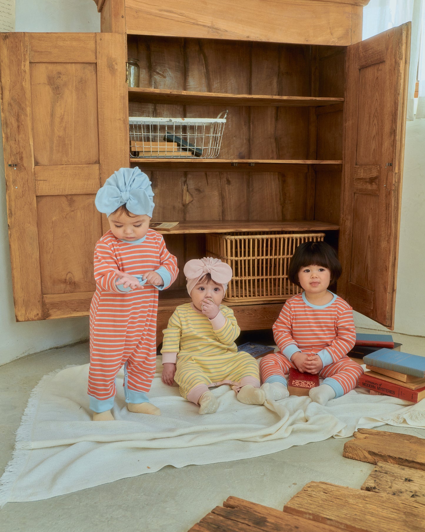 韓國童裝 26SS | OT05 Apollo Stripe Baby Suit (55-75cm)