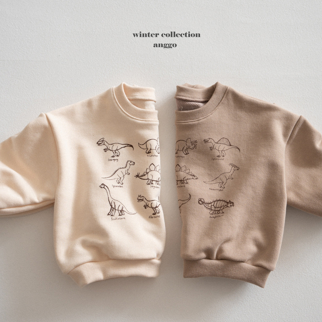 \限時預購/ 韓國童裝  AG25232 Winter Dino Sweatshirt