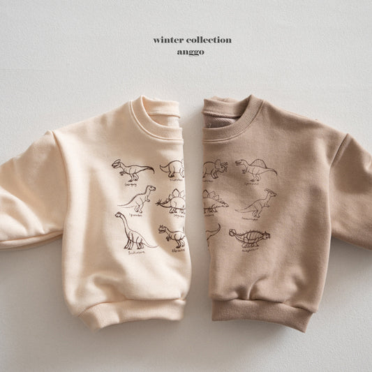 \限時預購/ 韓國童裝  AG25232 Winter Dino Sweatshirt