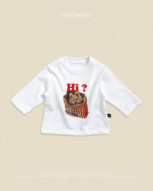 韓國童裝 26秋| OT10 Puppy Series Tee Kids 上衣