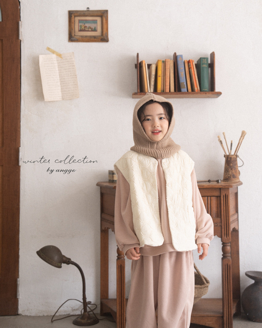 \限時預購/ 韓國童裝  AG25201 Balaclava (Hat and Neck warmer)