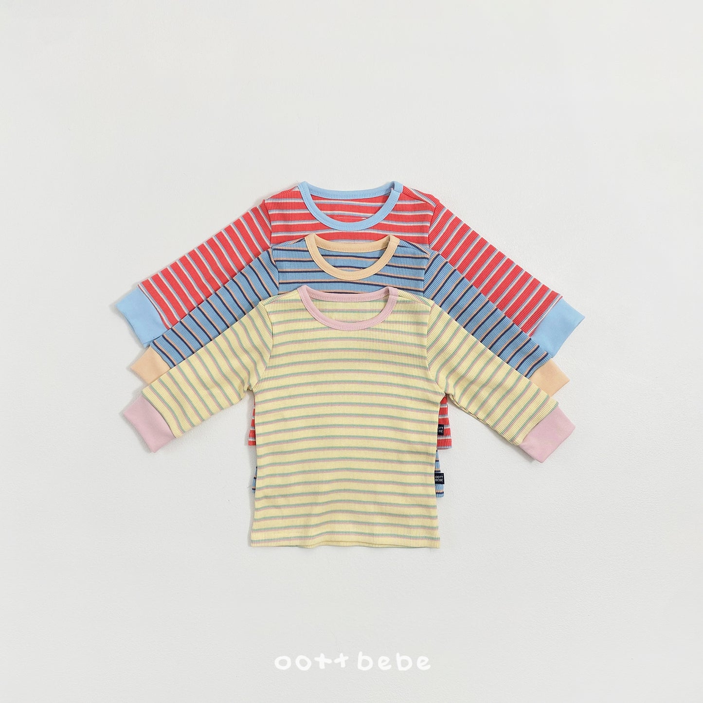 韓國童裝 26SS | OT06 Apollo Stripe Kids Top and Bottom Set (75-120cm)