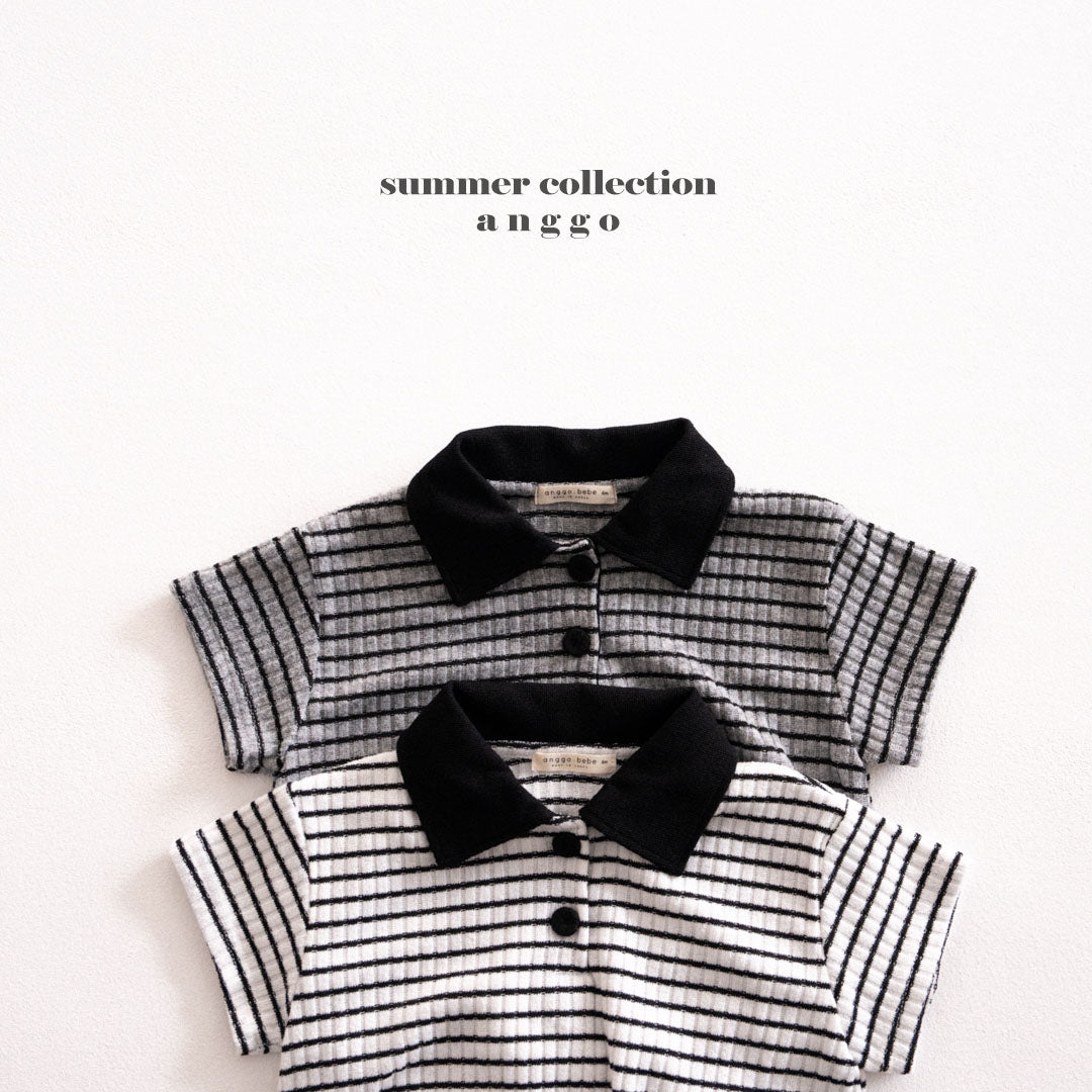 韓國童裝 26夏| AG33 (bebe) Kit-Kat Romper (3-12m)