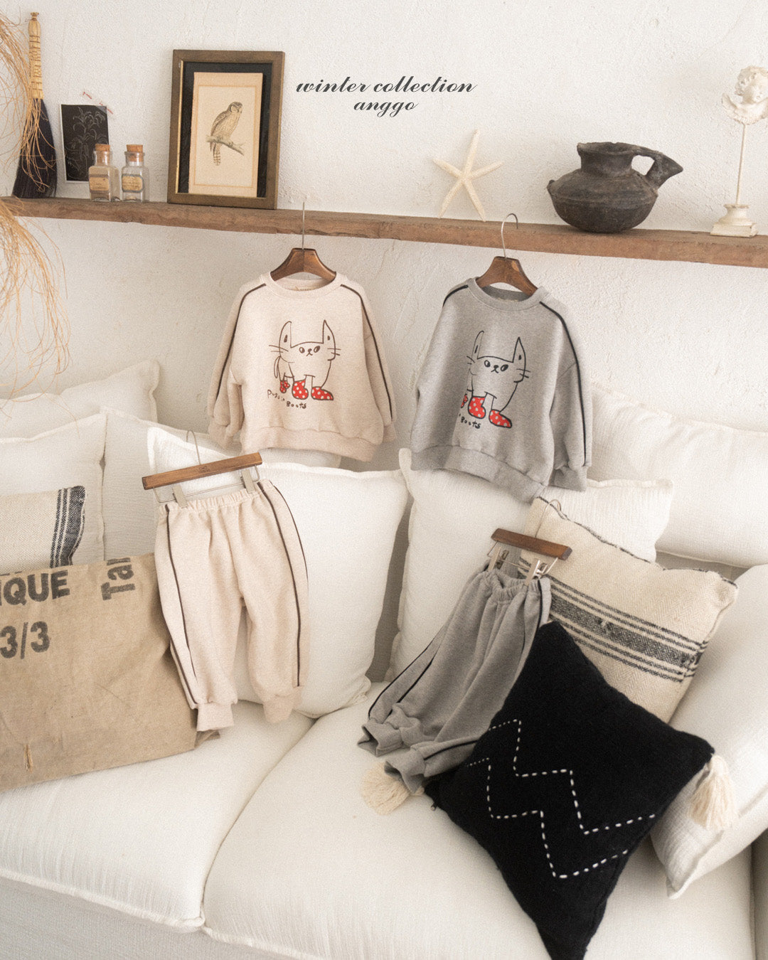 \限時預購/ 韓國童裝  AG25223 Line Pants