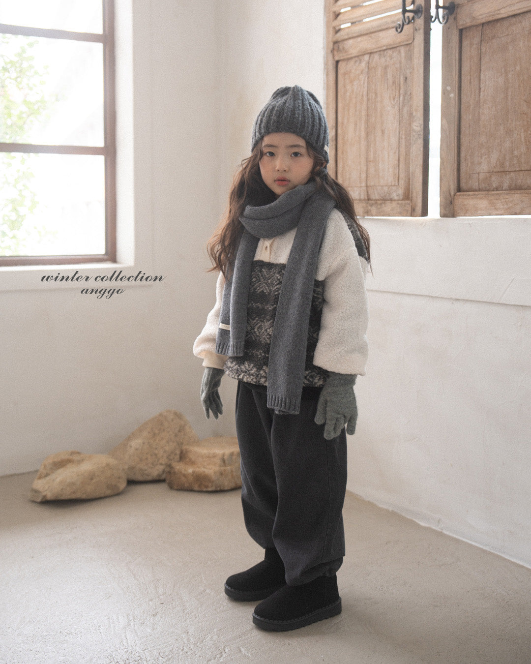 \限時預購/ 韓國童裝  AG25239 Plain Hat