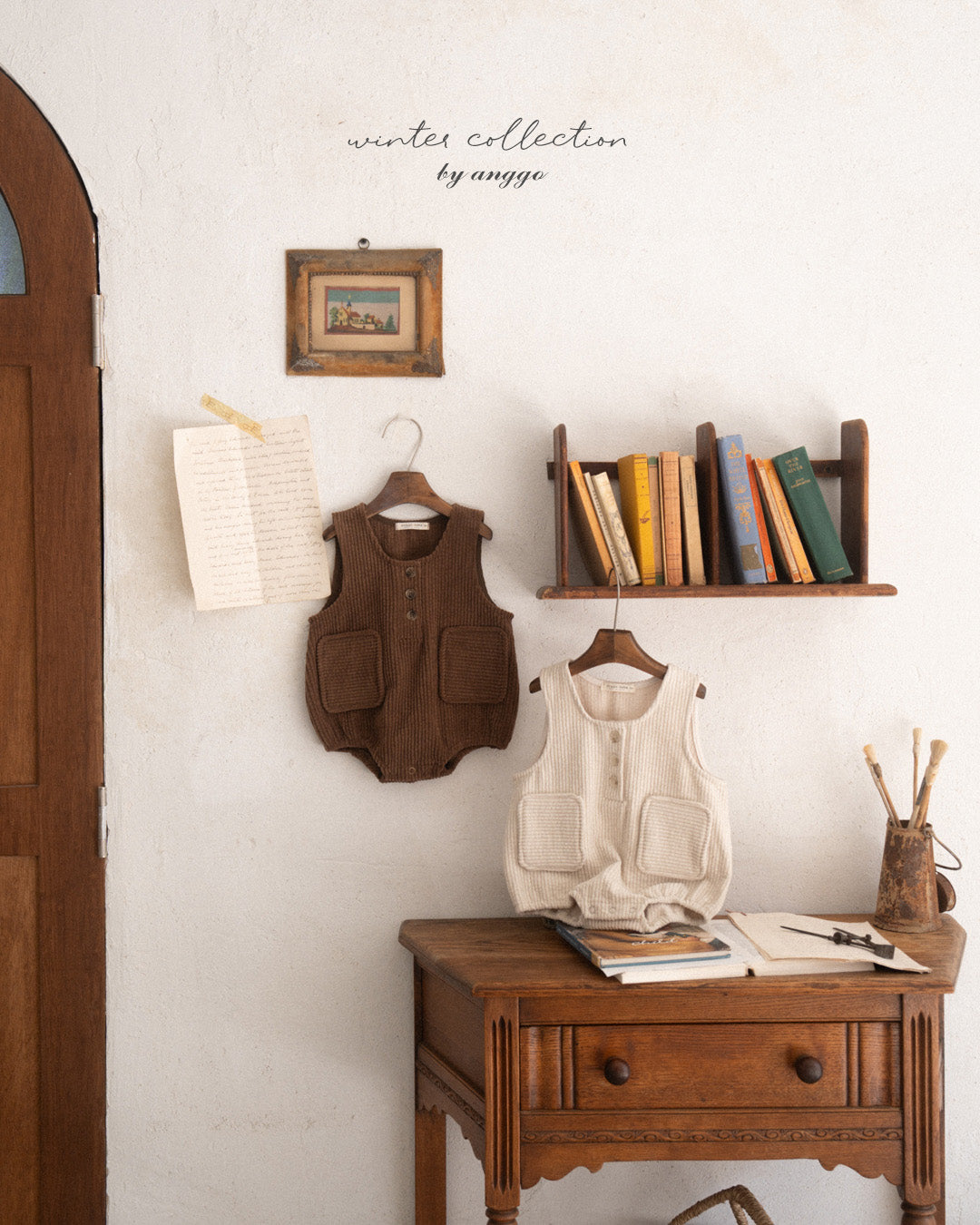 \限時預購/ 韓國童裝  AG25213 Pocky Overall Romper