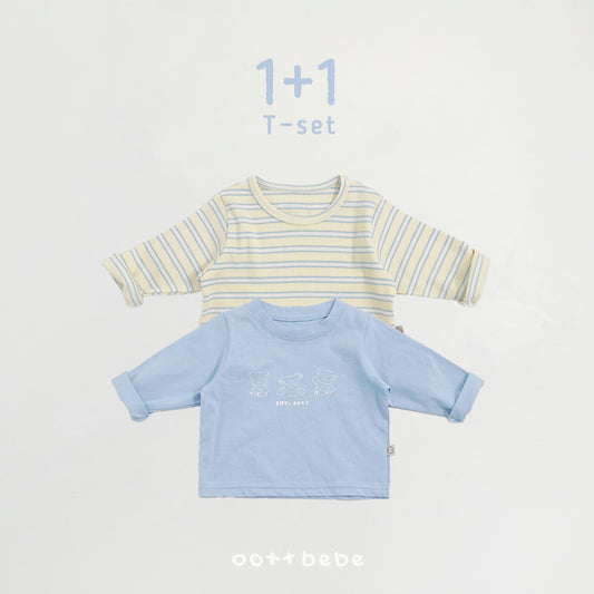 韓國童裝 26SS | OT11 Baby 1+1 Daily Tee Set (55-75cm)