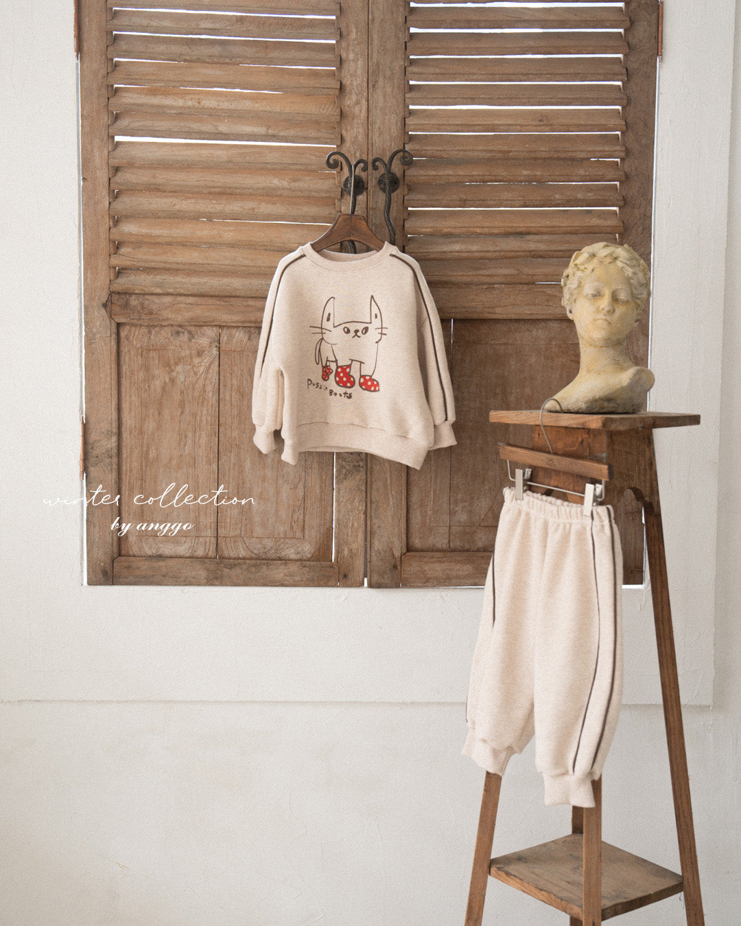 \限時預購/ 韓國童裝  AG25220 Line Sweatshirt