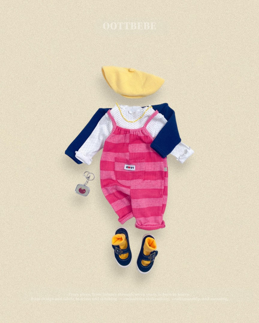 韓國童裝 26秋| OT38 Haribo Ribbed Cardigan 外套