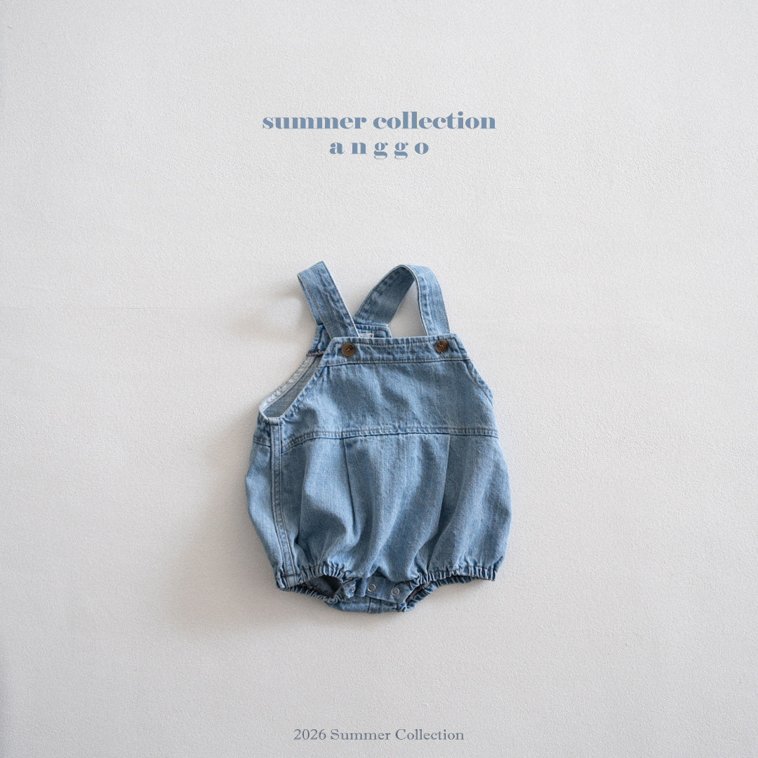 韓國童裝 26夏| AG35 (bebe) Muffin Overall Romper (3-12m)