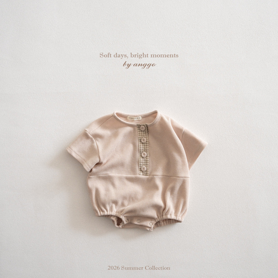 韓國童裝 26夏| AG32 (bebe) Cookie Romper (3-12m)