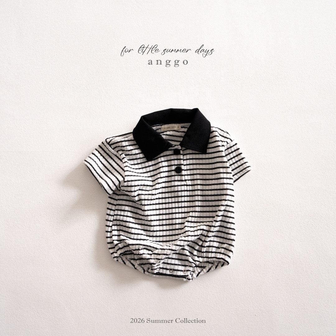 韓國童裝 26夏| AG33 (bebe) Kit-Kat Romper (3-12m)