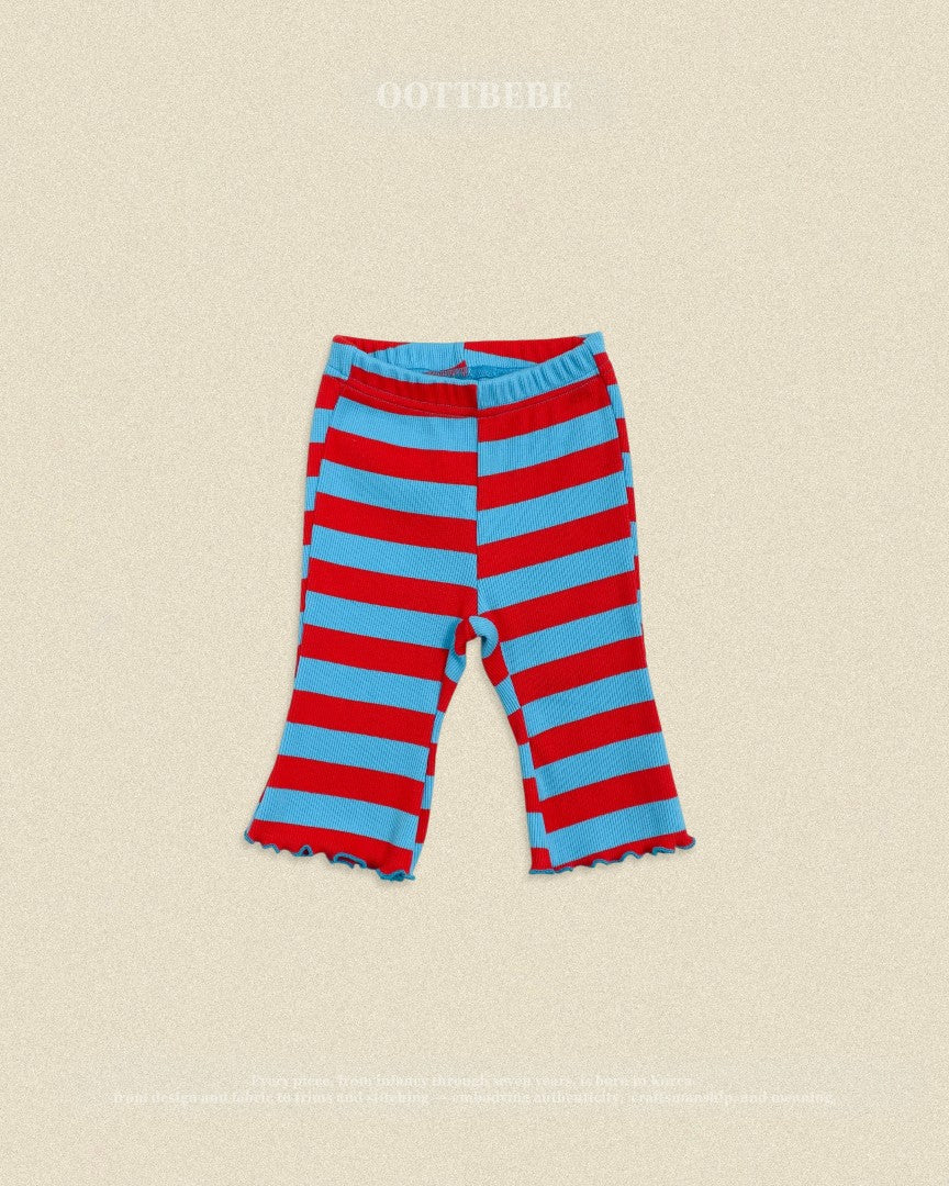 韓國童裝 26秋| OT42 Kitsch Ribbed Bootcut Pants 褲子